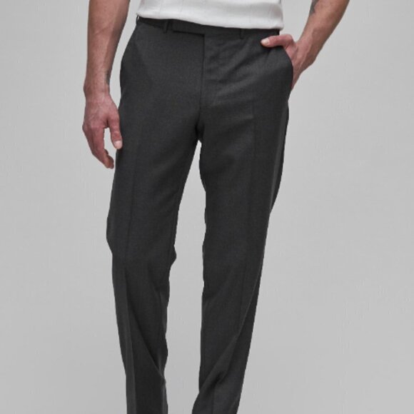 Harry Rosen Bespoke ZEGNA Sartorial Wool Dress Pants Wool Event Luxury Career - Picture 3 of 10